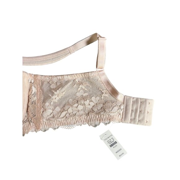 Talbots Lace Bra Size 40DDD Plus‎ Nude Lace NWT 3 Hooks Loops - Picture 8 of 9